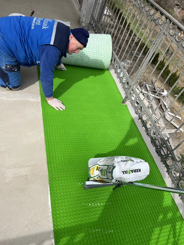 Private pool Zaklopaca – installing the Green Pro membrane