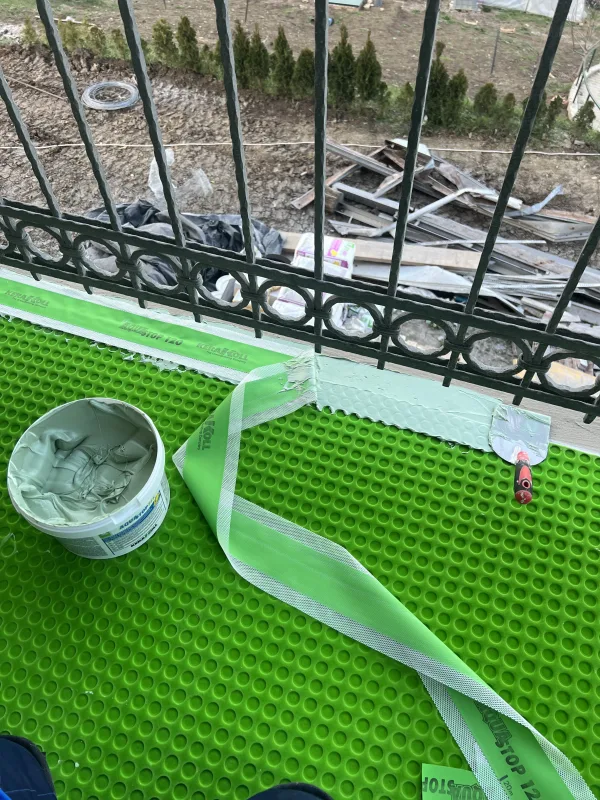 Private pool Zaklopaca – terrace waterproofing detail
